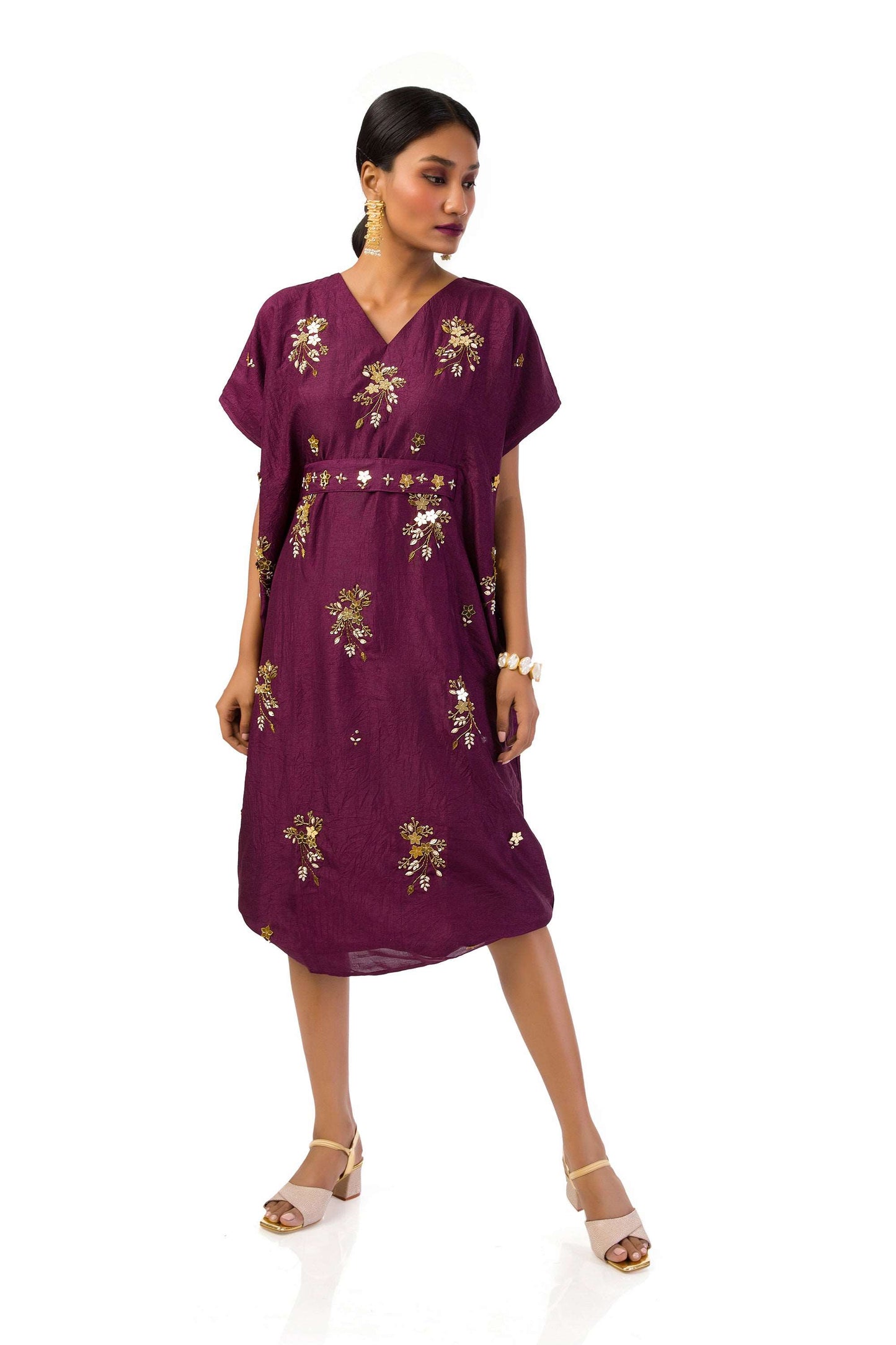 Women Wearing Vvine kaftan dress