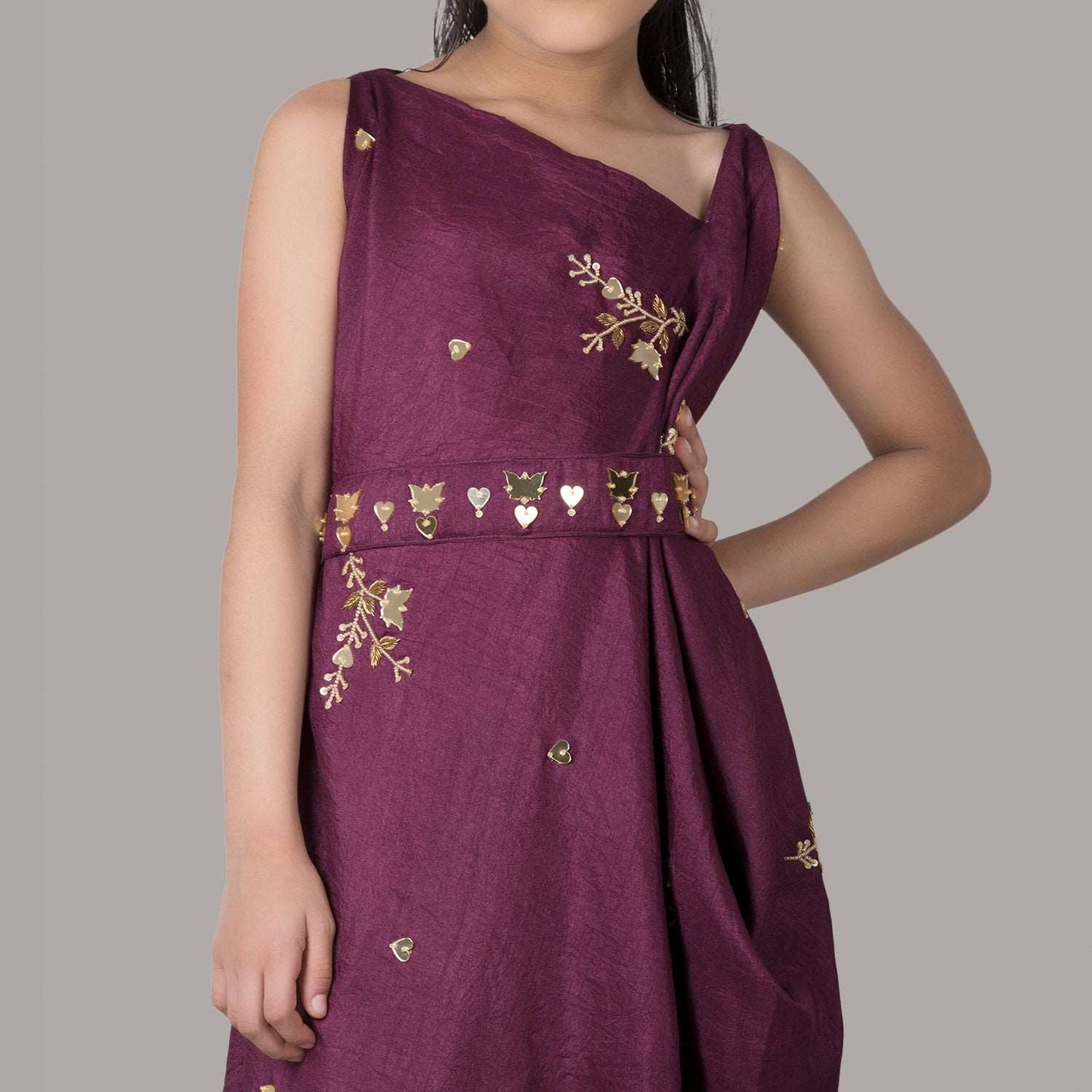 a girl Wearing Vvine cocktail dress