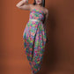 Multicolor Strapless Jumpsuit